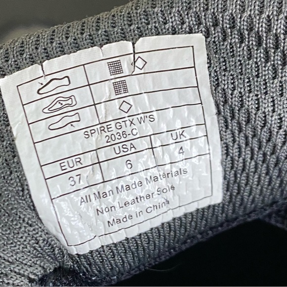 La Sportiva Spire GTX Grey Women's Size 6 Hiking Shoes Waterproof Gore-Tex - Picture 10 of 11